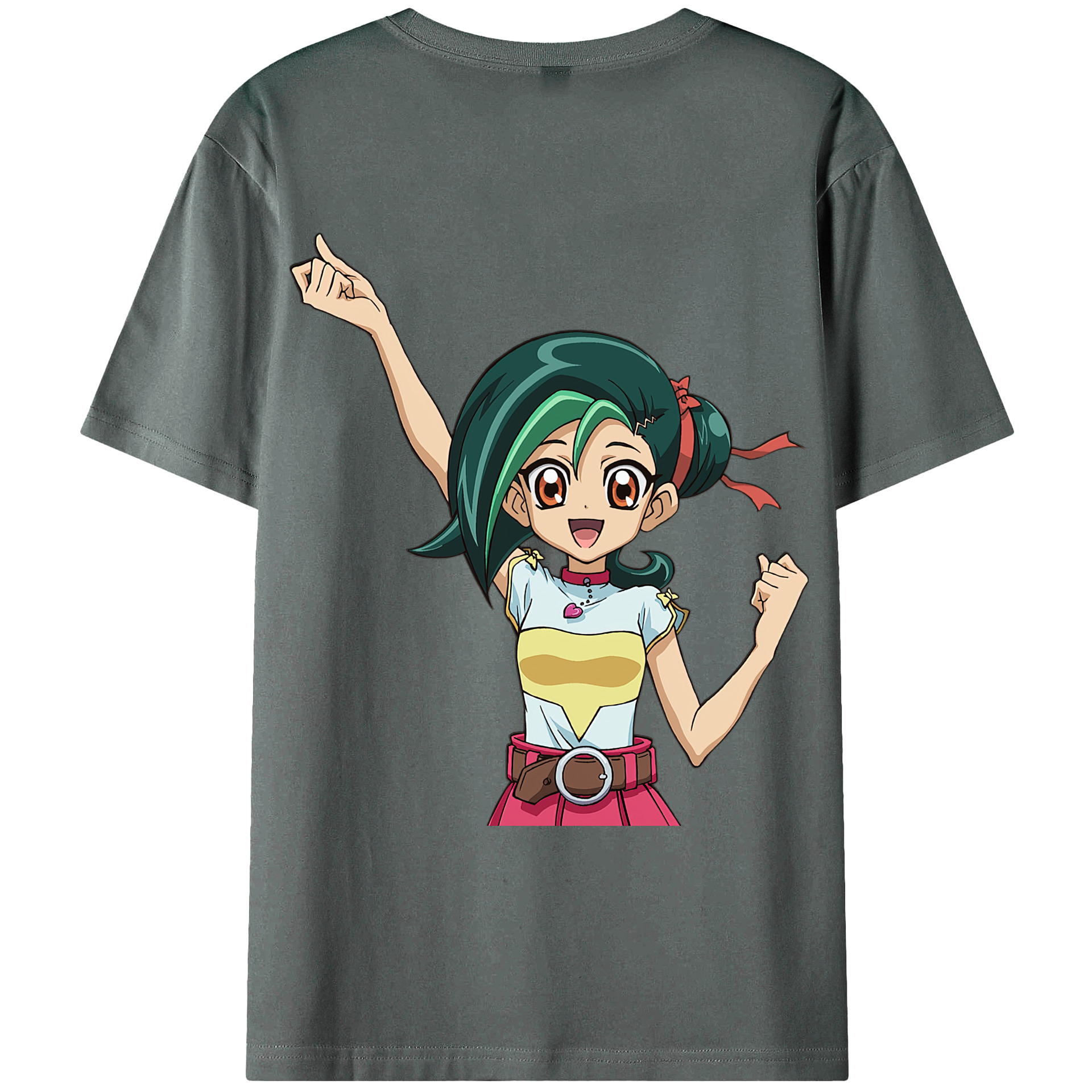 （画像用） 遊☆戯☆王 Yu-Gi-Oh! 綿100％ メンズ半袖Tシャツ（バックプリント） 通気性